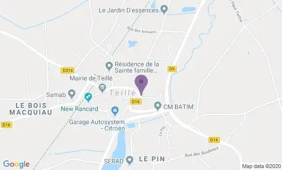 Localisation Teille Ap - 44440