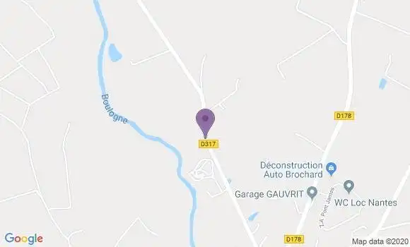 Localisation Touvois Bp - 44650