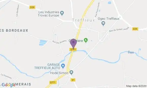 Localisation Treffieux Ap - 44170