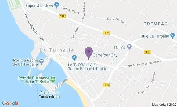 Localisation La Turballe Bp - 44420