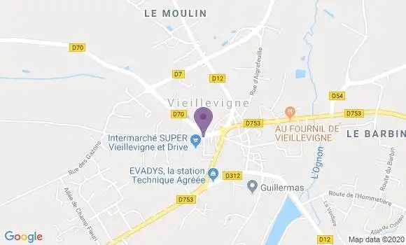 Localisation Vieillevigne Bp - 44116