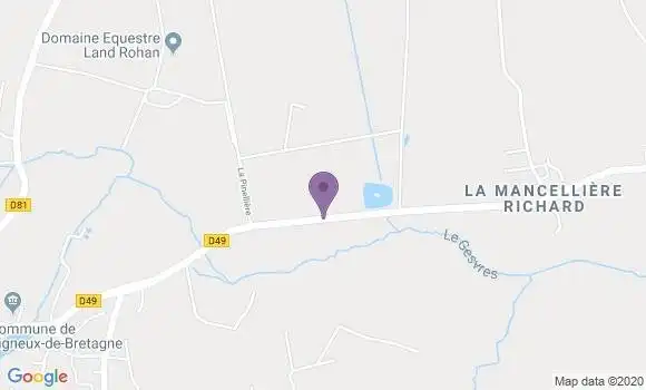 Localisation Vigneux de Bretagne Bp - 44360