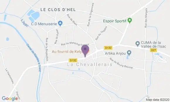 Localisation La Chevallerais Ap - 44810
