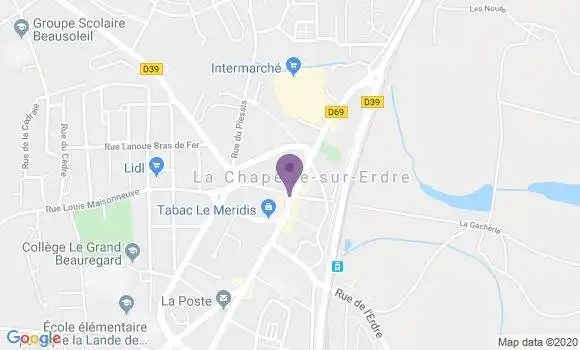 Localisation La Chapelle S Erdre Gesvrine Ap - 44240