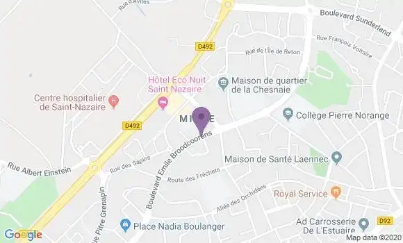 Localisation Saint Nazaire Bouletterie - 44600