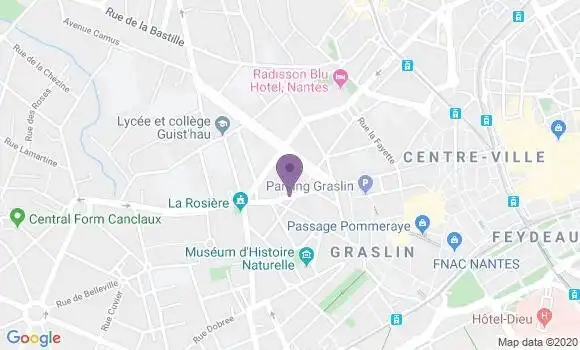 Localisation Nantes Copernic Bp - 44000