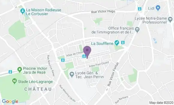 Localisation Reze Chateau Bp - 44400