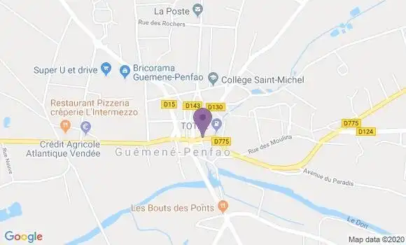 Localisation Besle sur Vilaine Bp - 44290