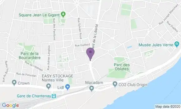 Localisation Nantes Chantenay - 44100