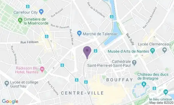Localisation Nantes Talensac - 44000