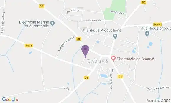 Localisation La Sicaudais Ap - 44320