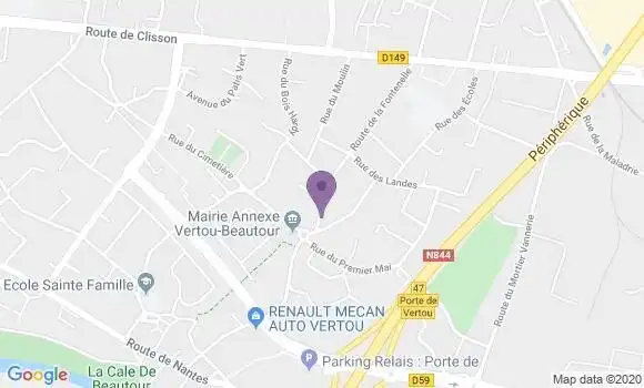 Localisation Vertou Beautour Bp - 44120