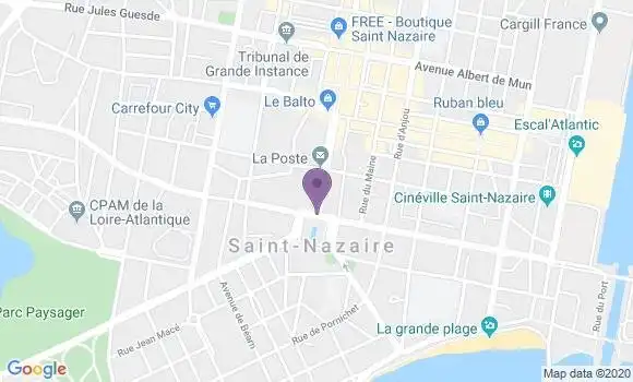 Localisation Saint Nazaire Trebale Ap - 44606