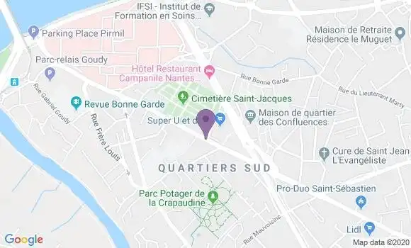 Localisation Nantes Saint Jacques - 44200