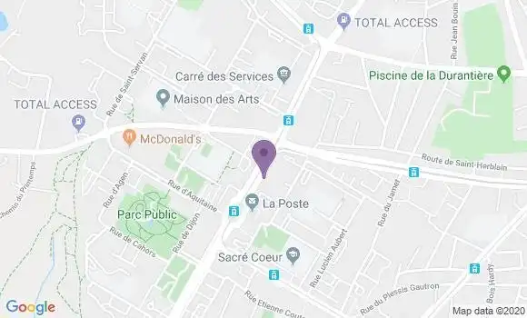 Localisation Nantes Bellevue - 44100