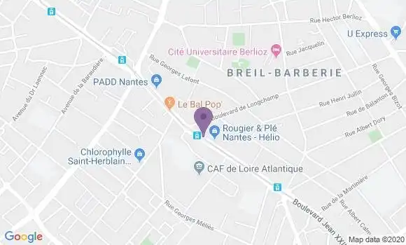 Localisation Nantes Beausejour - 44100