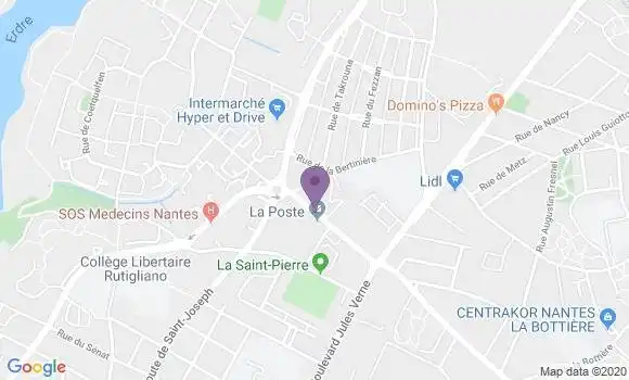 Localisation Nantes Eraudiere - 44300