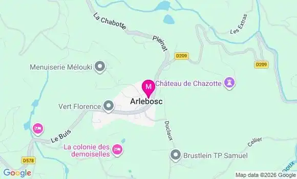 Localisation Arlebosc - 07410