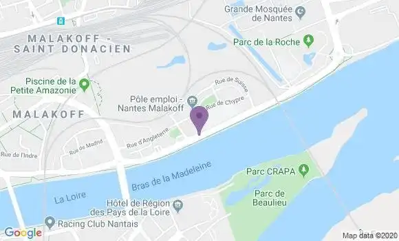 Localisation Nantes Malakoff Bp - 44000