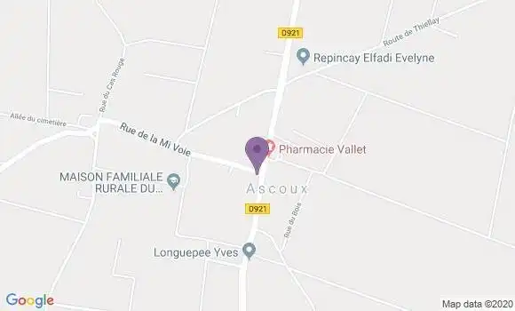 Localisation Ascoux Bpx - 45300