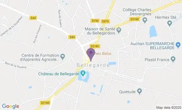Localisation Bellegarde - 45270