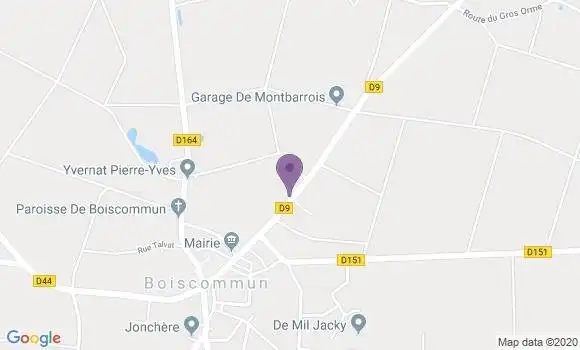Localisation Boiscommun Bp - 45340