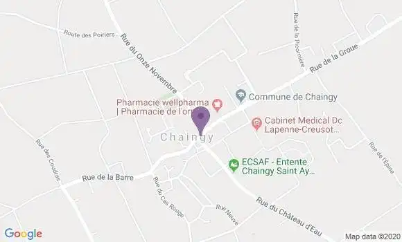 Localisation Chaingy Bp - 45380