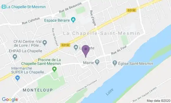 Localisation La Chapelle St Mesmin Bp - 45380
