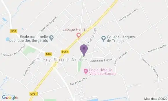 Localisation Clery Saint Andre - 45370