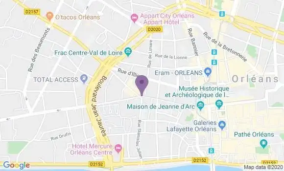 Localisation Orleans Croix Morin Bp - 45000