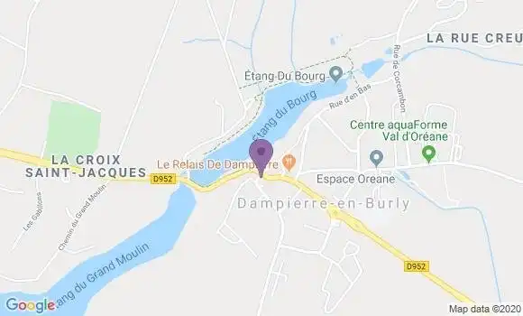 Localisation Dampierre En Burly Ap - 45570
