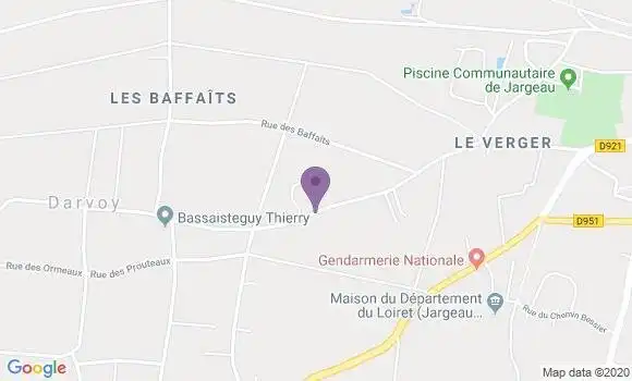 Localisation Donnery Bp - 45450