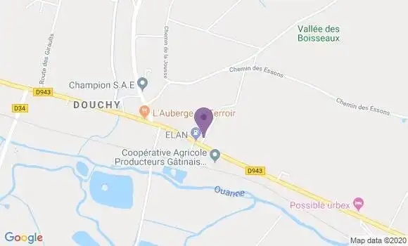 Localisation Douchy Bp - 45220