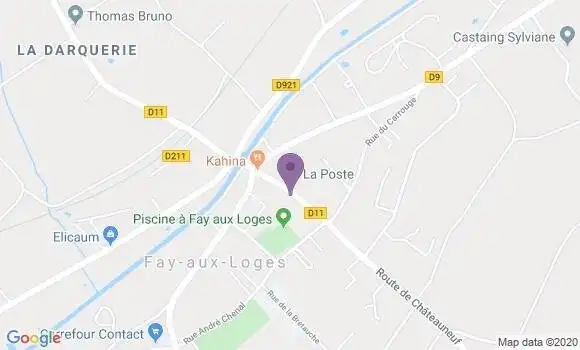 Localisation Fay Aux Loges Bp - 45450
