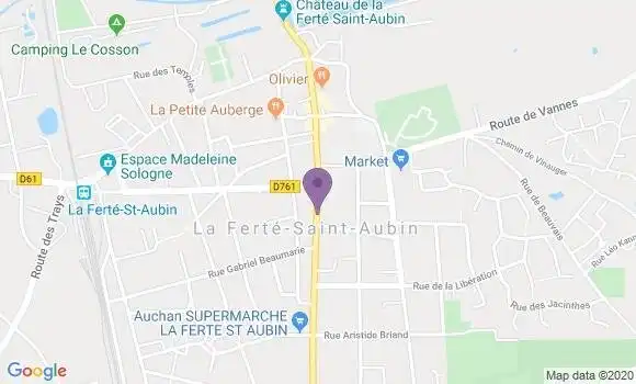 Localisation La Ferte Saint Aubin - 45240