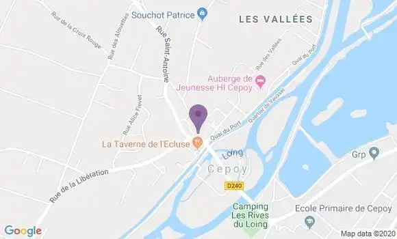 Localisation Fontenay sur Loing Bp - 45210