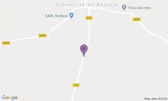 Localisation Greneville Beauce Ap - 45480