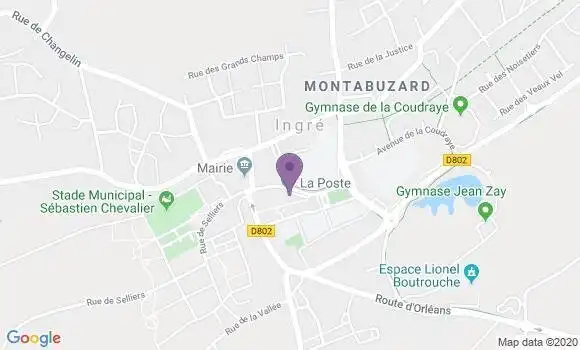 Localisation Ingre - 45140