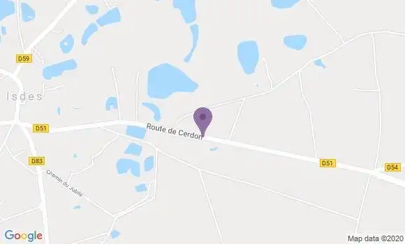 Localisation Isdes Bp - 45620