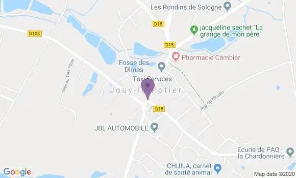 Localisation Jouy le Potier Ap - 45370