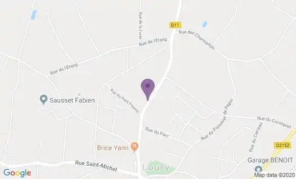 Localisation Loury Bp - 45470
