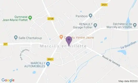 Localisation Marcilly En Villette Bp - 45240
