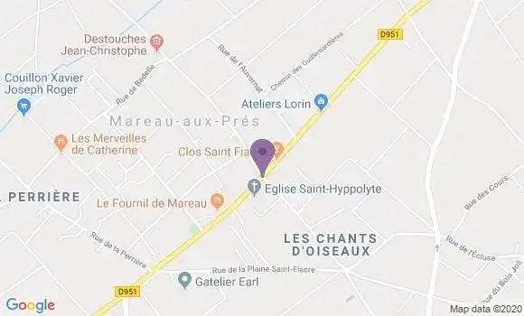 Localisation Mareau Aux Pres Ap - 45370
