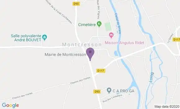 Localisation Montcresson Ap - 45700