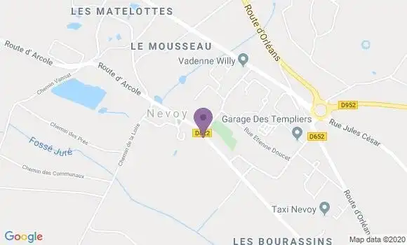 Localisation Nevoy Ap - 45500