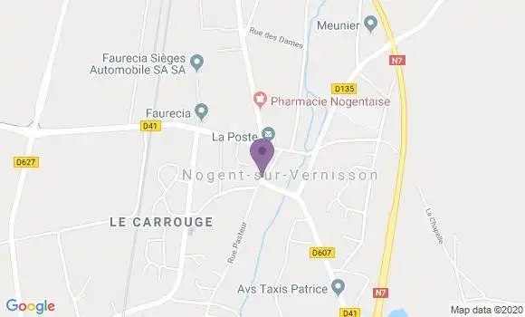 Localisation Nogent sur Vernisson - 45290