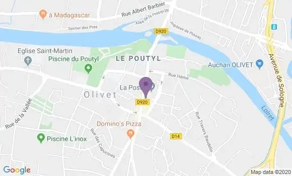 Localisation Olivet - 45160
