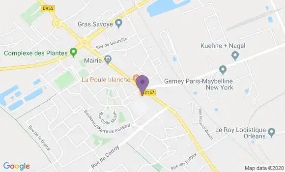Localisation Ormes Bp - 45140