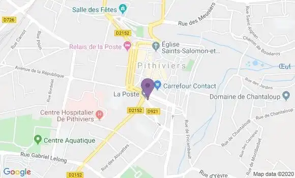 Localisation Pithiviers - 45300