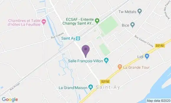 Localisation Saint Ay Bp - 45130